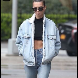 Levi’s denim Sherpa trucker jacket